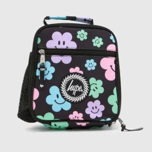 Hype Black Happy Flowers Lunch Box