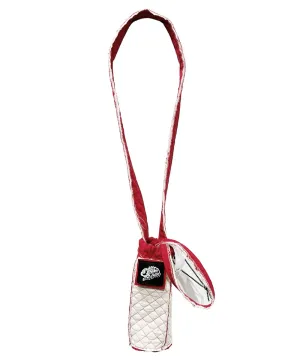 if space - bottle bag quilting insideout red with shoulder