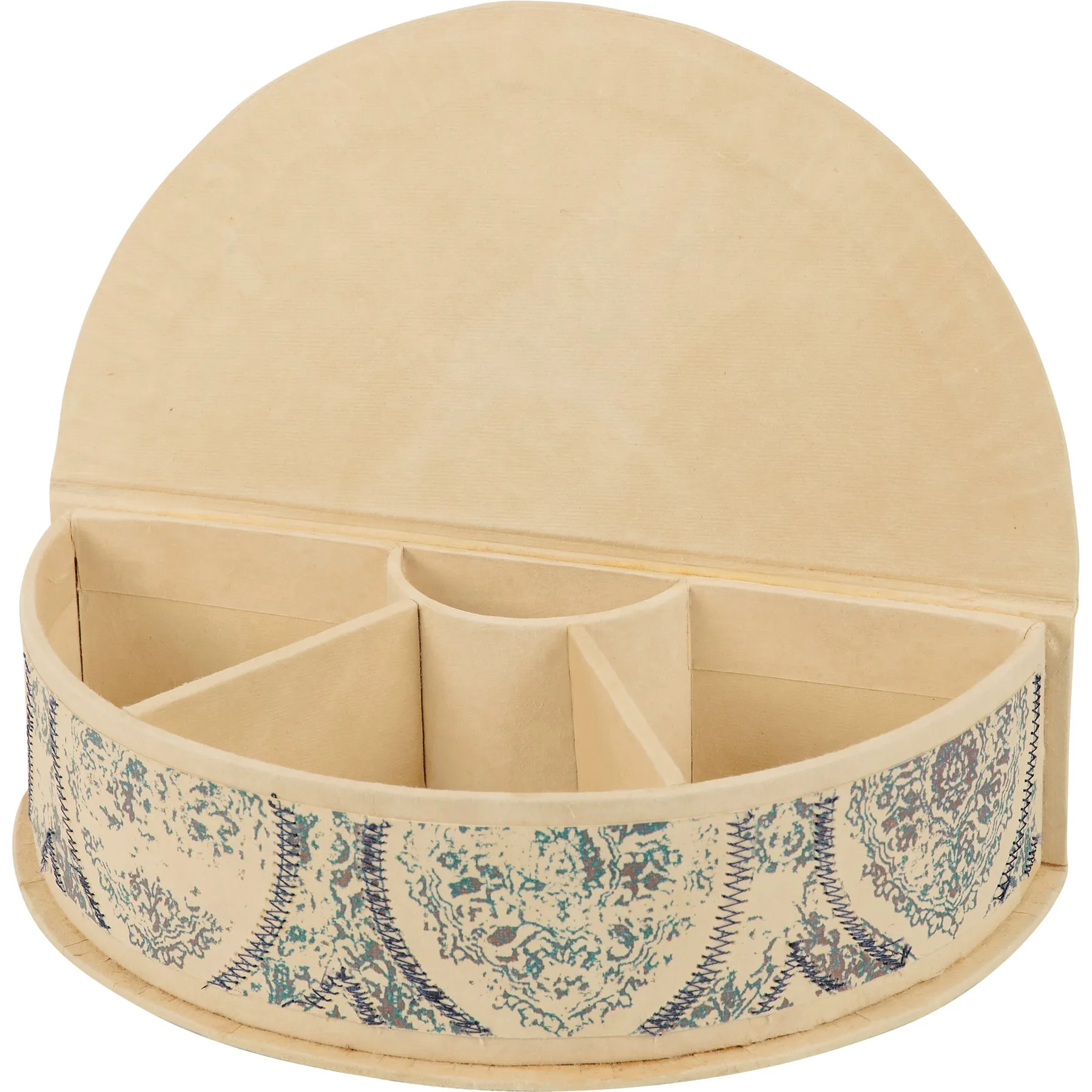 Indigo Blue Small Sectioned Jewelry Memory Box