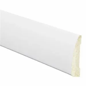 Inteplast Building Products 1-15/16 in. x 7 ft. L Prefinished White Polystyrene (1-15/16" x 7', White)
