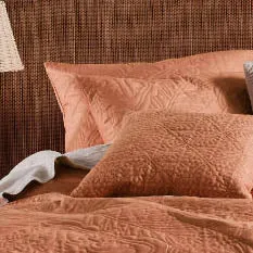 Isadora Brandy Cushion by Linen House