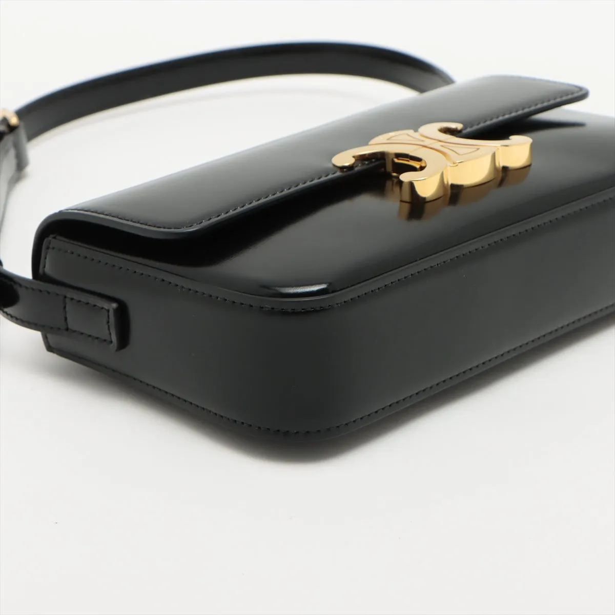 ITEM 8 - Celine Triomphe Shoulder Bag Black
