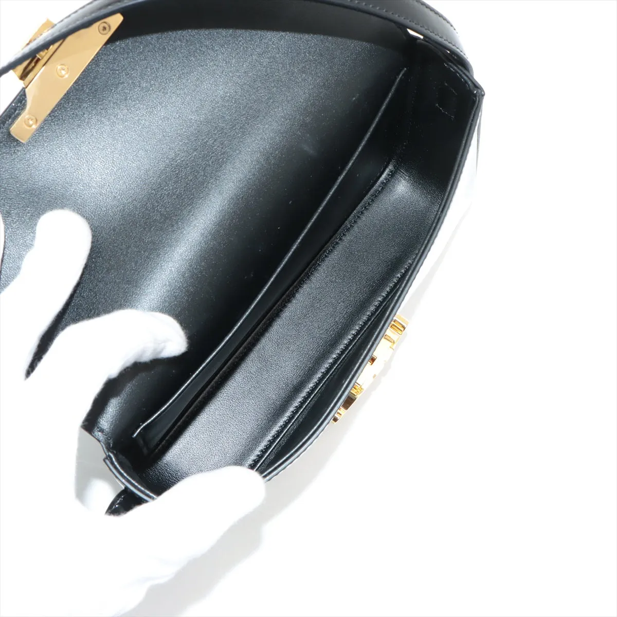 ITEM 8 - Celine Triomphe Shoulder Bag Black