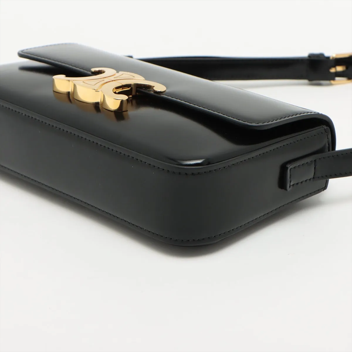 ITEM 8 - Celine Triomphe Shoulder Bag Black