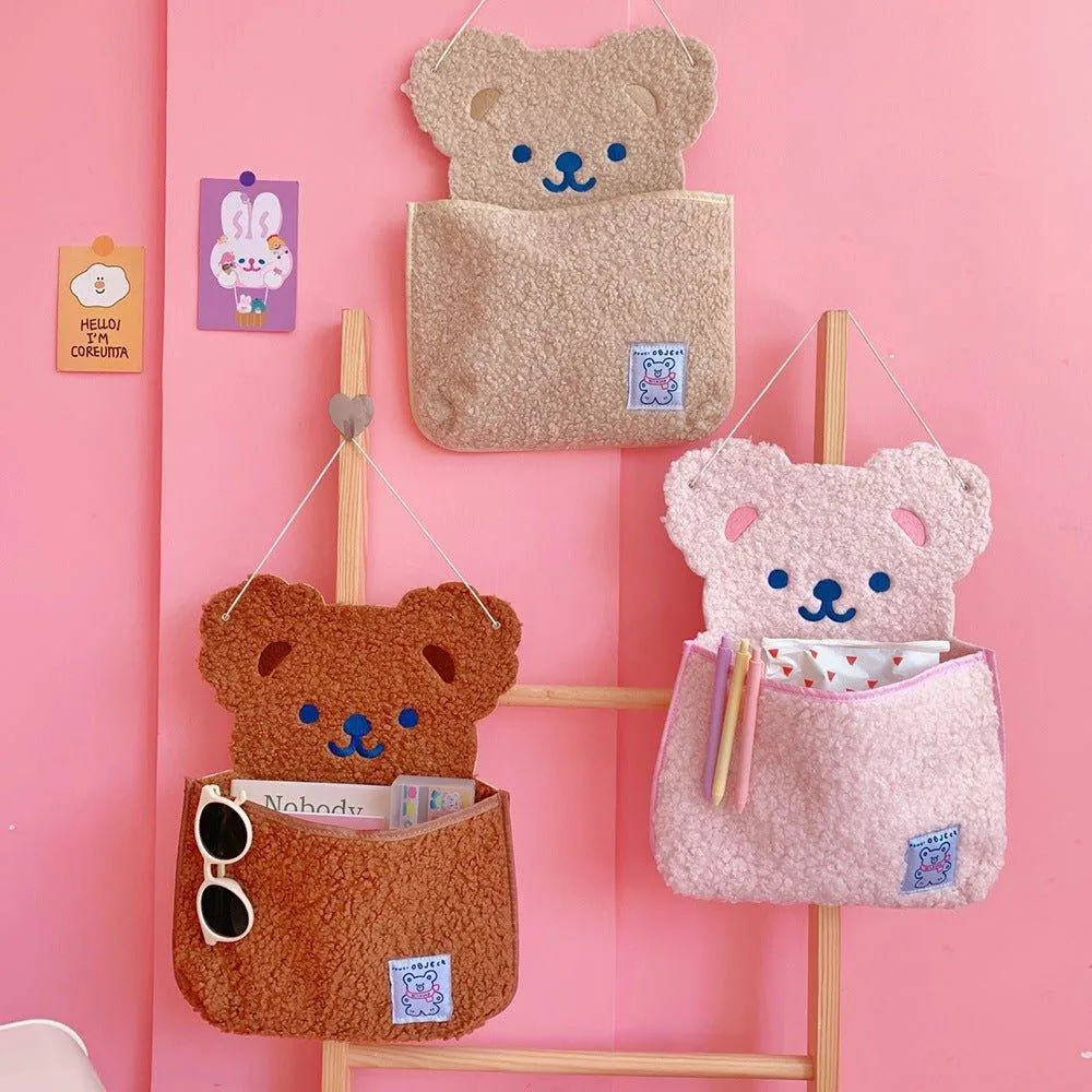 Japanese cute bear wall hanging storage bag NP-020008