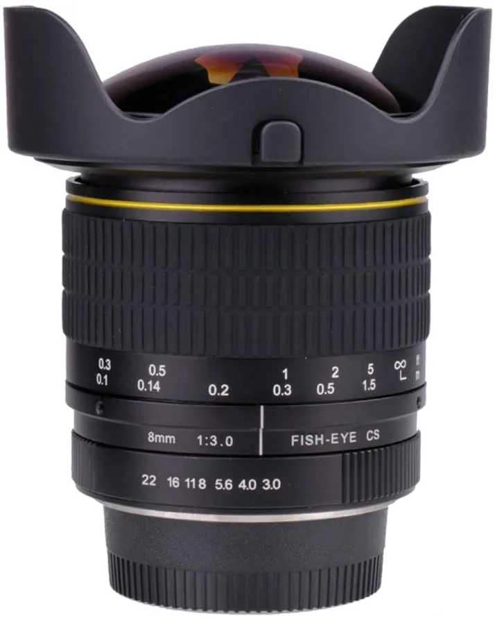 JINTU 8mm F/3.0 Wide Angle Fisheye Lens for Nikon DSLR Cameras D5600 D780 D300S D7100 D7000 D7500 D7200 D5300 D5200 D5100 D90 D3300 D3200 D3100