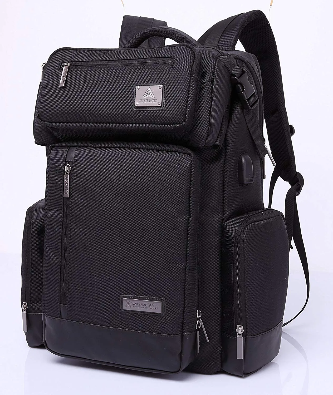 Kaka Multifunctional Travel Backpack with Detachable Waist Bag - Color Black
