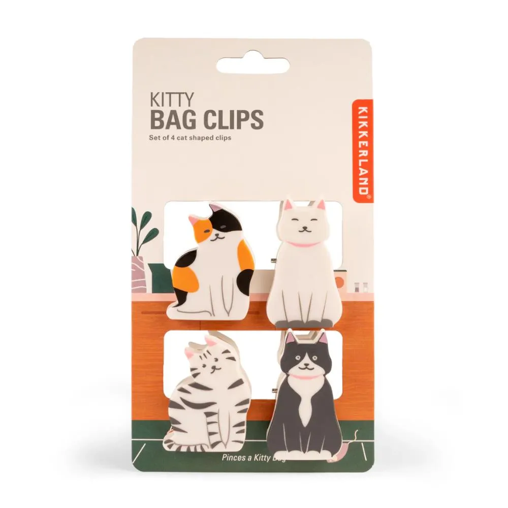 Kikkerland Kitty Bag Clips
