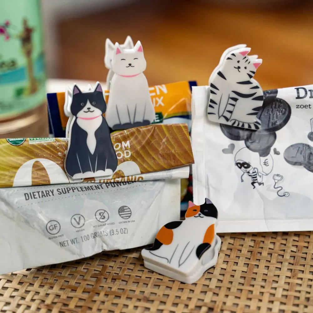 Kikkerland Kitty Bag Clips