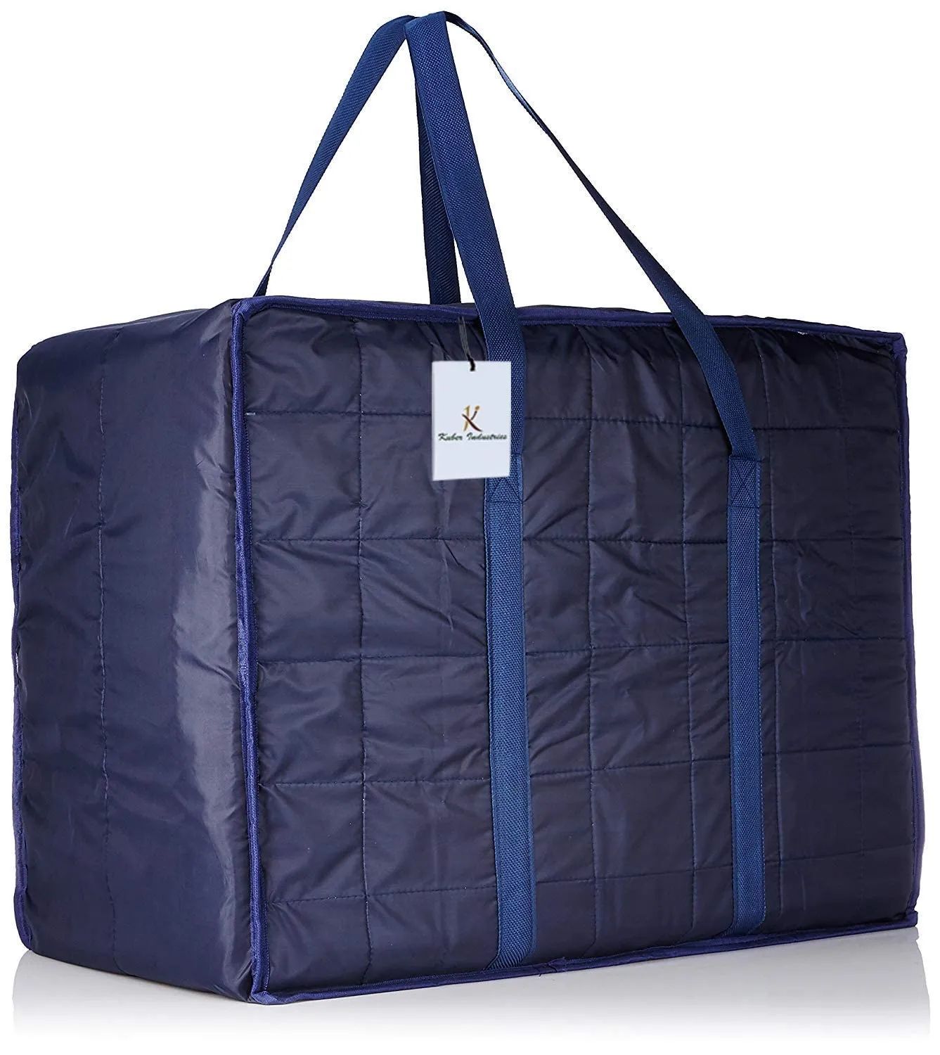 Kuber Industries Rexine Underbed Storage Clothes Bag (Blue) -CTKTC8721