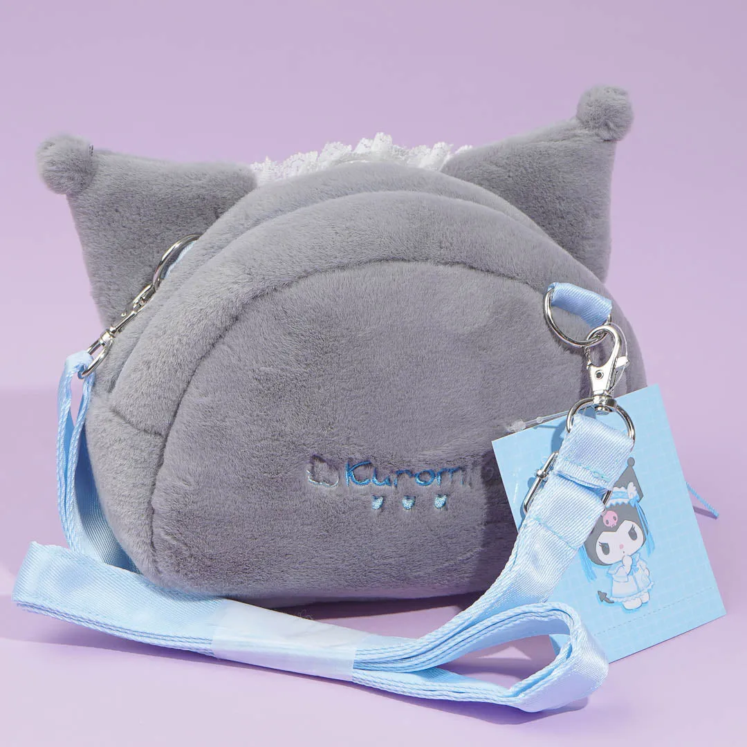 Kuromi Light Blue Days Plushie Sling Bag
