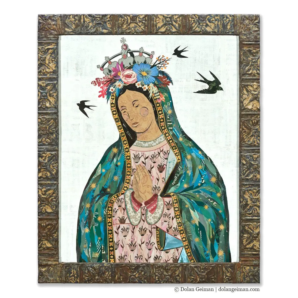 LADY OF GUADALUPE original paper collage