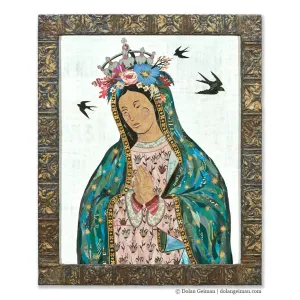 LADY OF GUADALUPE original paper collage