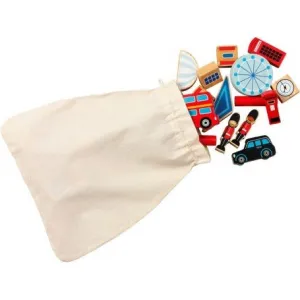 Lanka Kade Cotton Drawstring Bag - Large