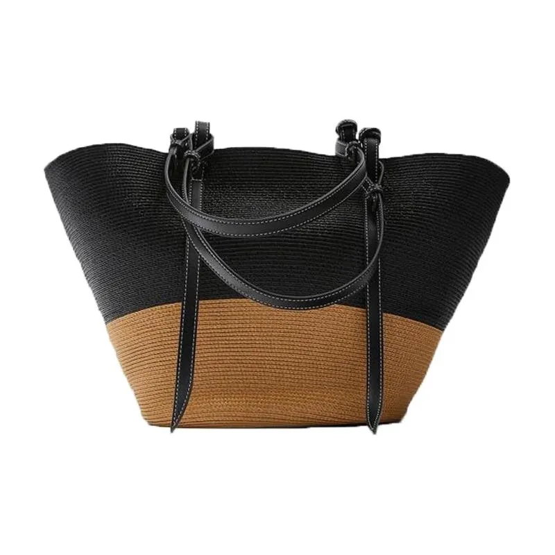 Large Capacity Rattan Handmade Beach Tote Bags Assorted Styles
