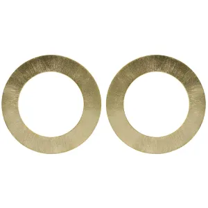 Large Gold Shawn Circle Earring