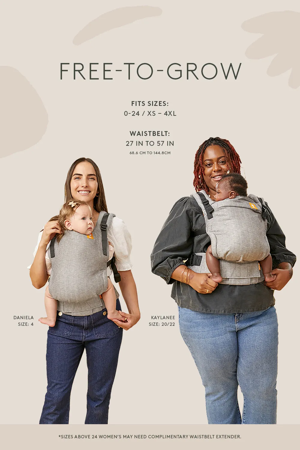 Latte - Signature Handwoven Free-to-Grow Baby Carrier