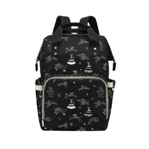 Ledger Dabbles Black Multi-Function Diaper Backpack/Diaper Bag