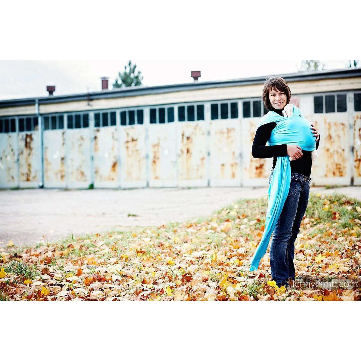 Lenny Lamb Stretchy Wrap - AZURE