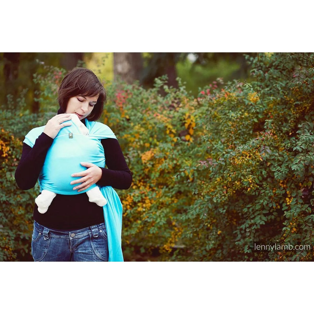 Lenny Lamb Stretchy Wrap - AZURE