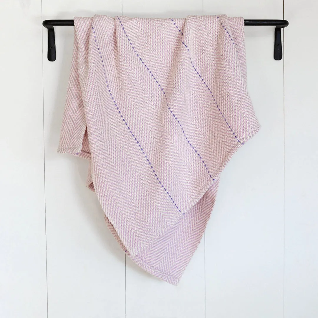 Lilac Handwoven Baby Blanket