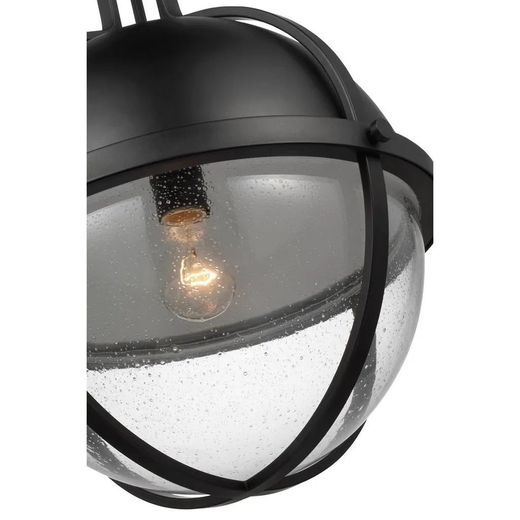 LINCOLN 1 LIGHT LG PEND MATTE BLACK