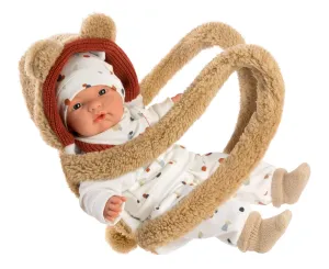 Llorens 38945 Spanish 'Joel' Crying Doll with Carrier