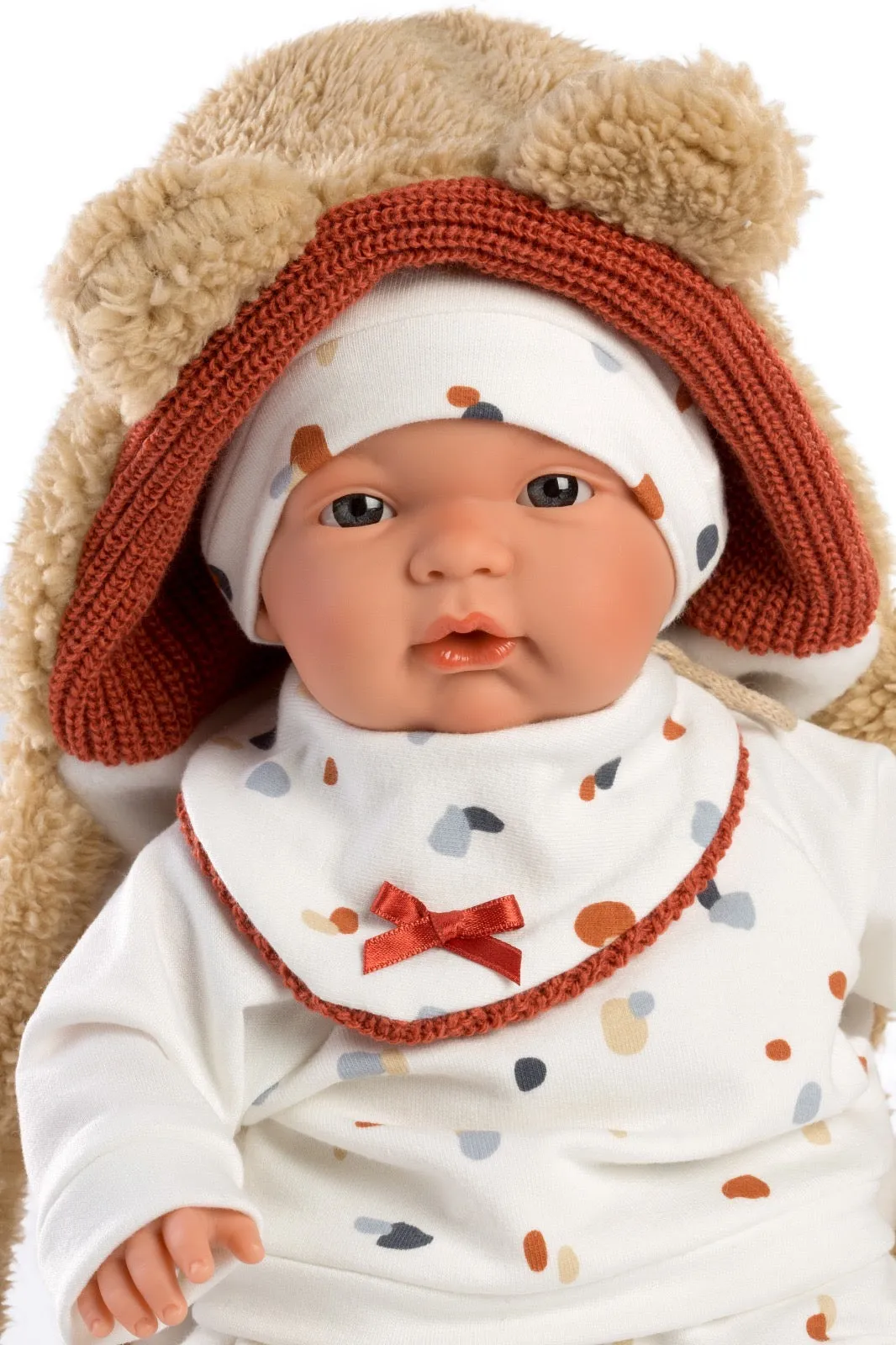 Llorens 38945 Spanish 'Joel' Crying Doll with Carrier