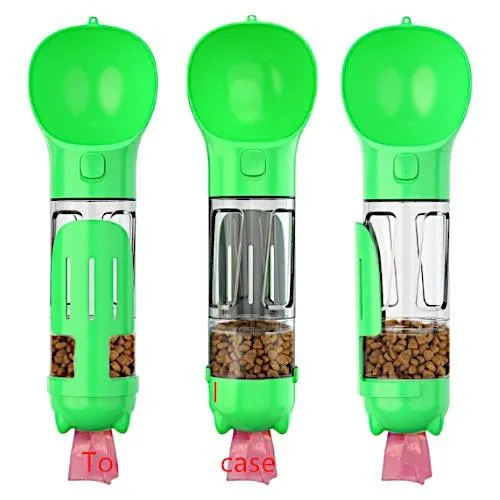 Lock & Go! 3-in-1 Dog Travel Bottle: Water, Food, Waste & More
