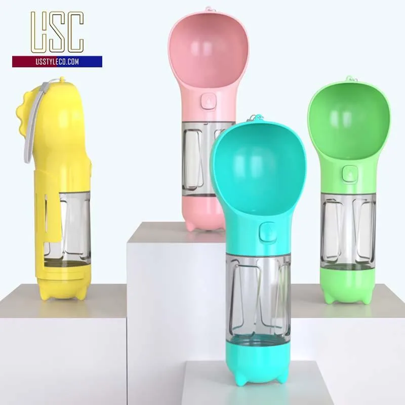 Lock & Go! 3-in-1 Dog Travel Bottle: Water, Food, Waste & More