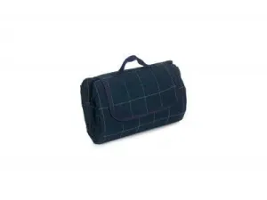 LUXURY BLUE TWEED PICNIC BLANKET