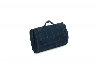 LUXURY BLUE TWEED PICNIC BLANKET