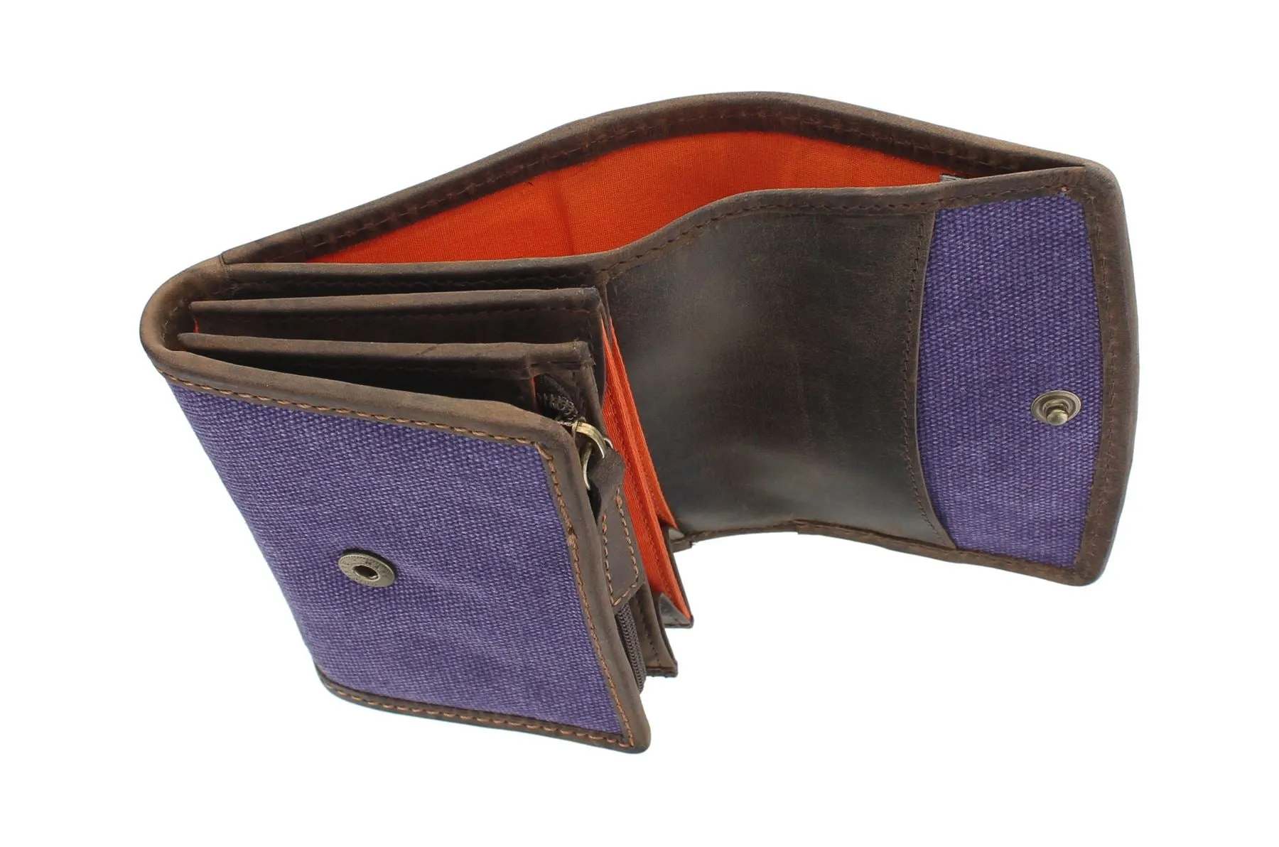 Mala Leather CACTUS Collection Canvas Purse With RFID Protection 3425_81