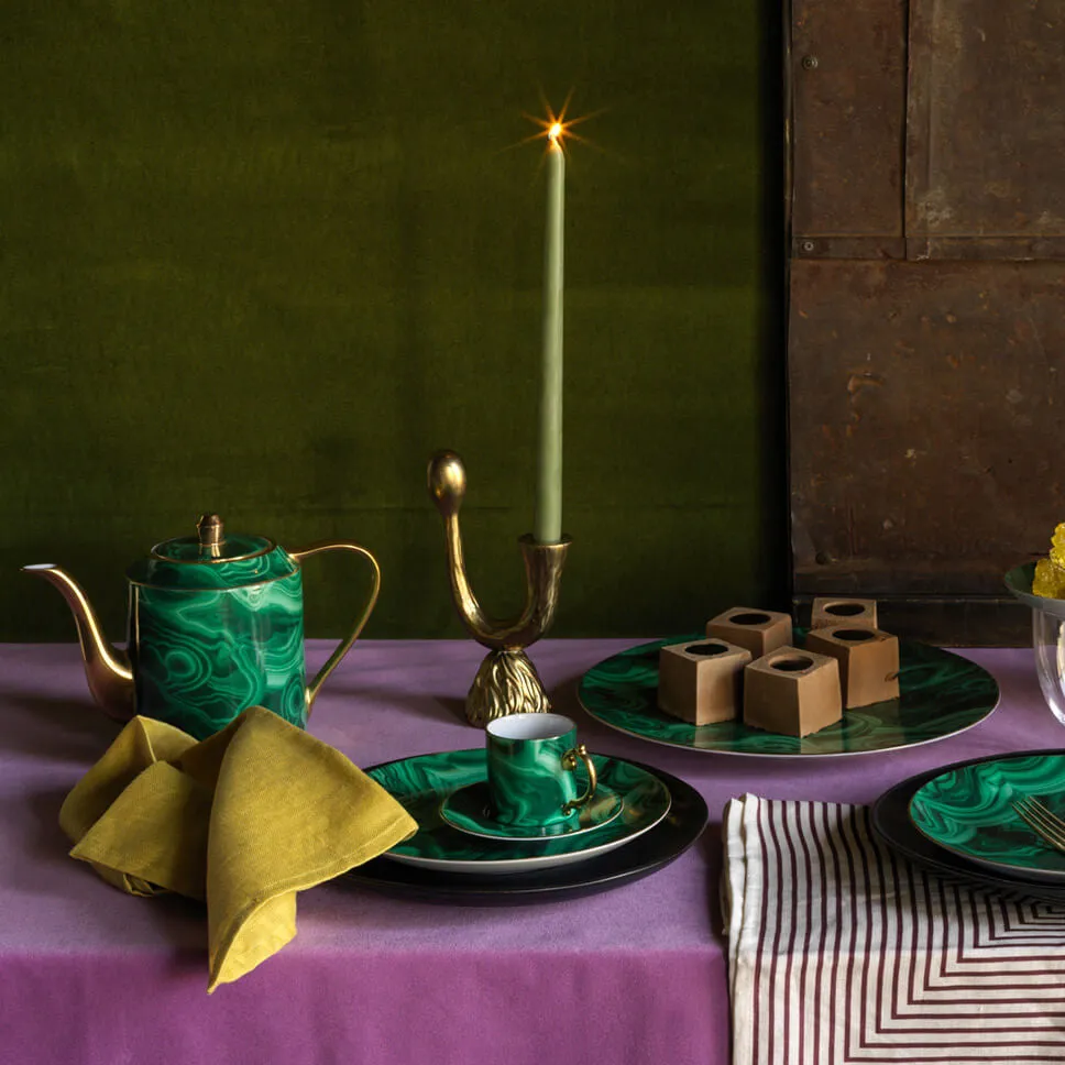 Malachite Espresso Cup   Saucer