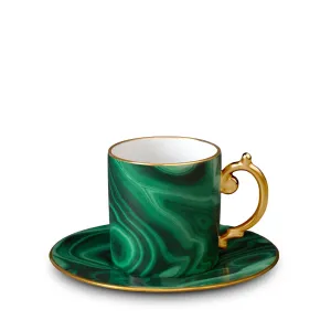Malachite Espresso Cup   Saucer