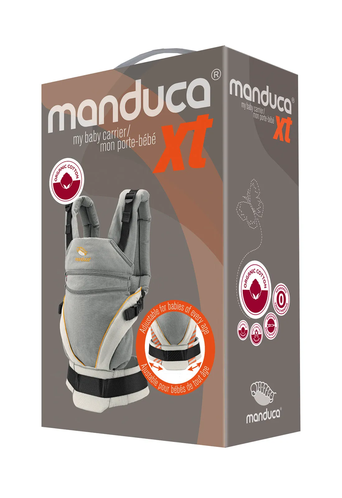 manduca® XT Monochrome Obsidian & FREE Baby Einstein DVD (valued at rrp $22.95)