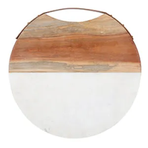 Marble Board  with Acacia Wood