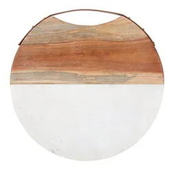 Marble Board  with Acacia Wood