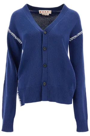 MARNI cardigan with stitching details