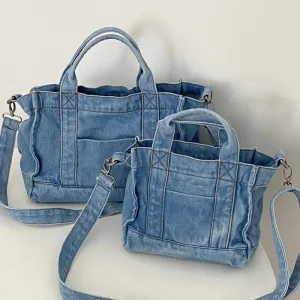Maxine Denim Shoulder Bag
