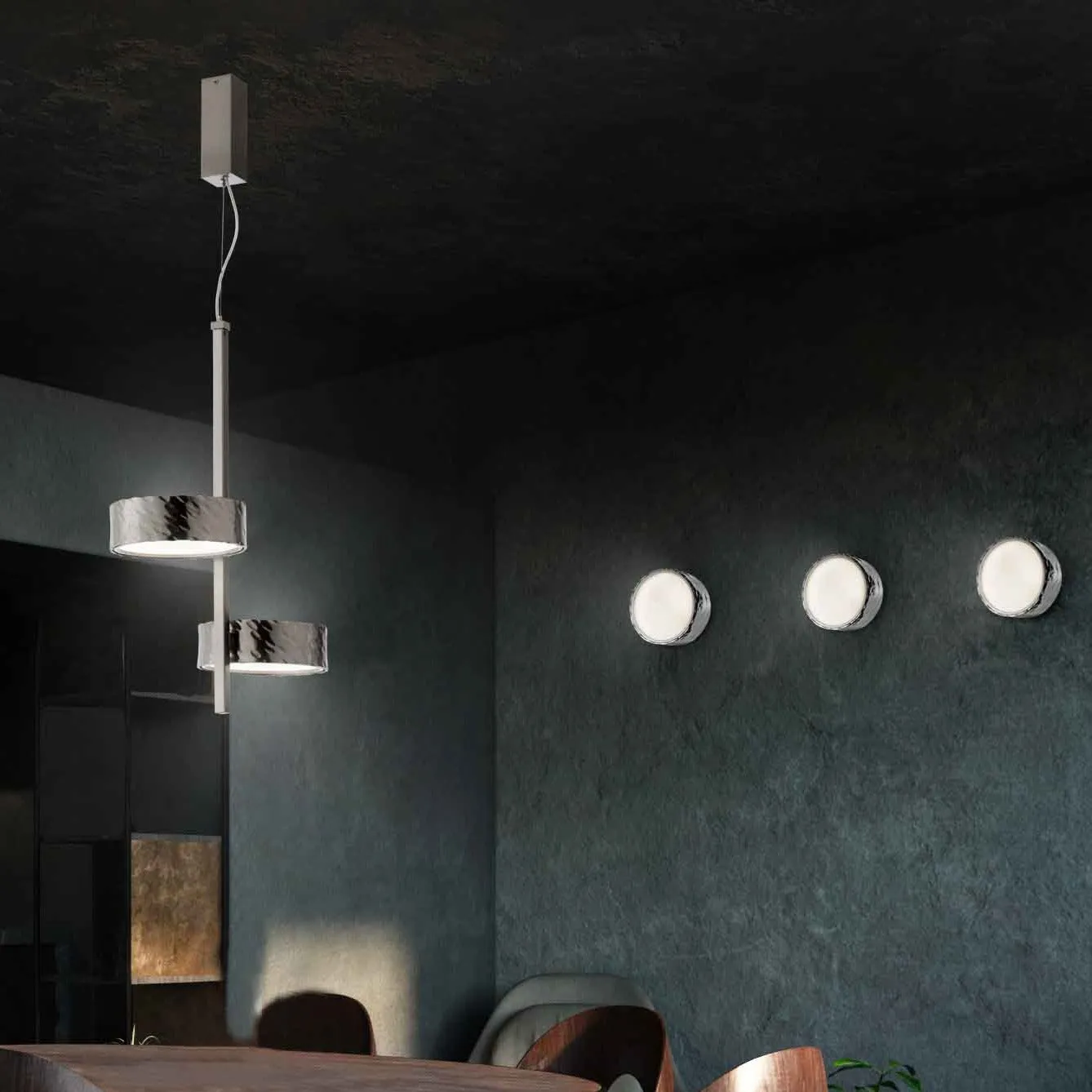 Metal Circular Suspended Pendant | Limelight | Stil Lux