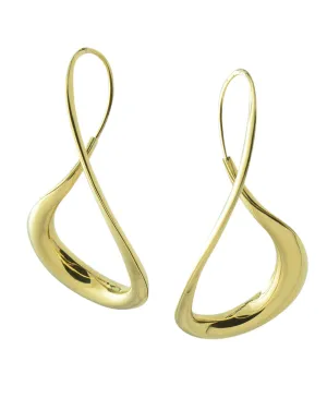 Michael Good 18K Yellow Gold Small Open Figure-Eight Earrings