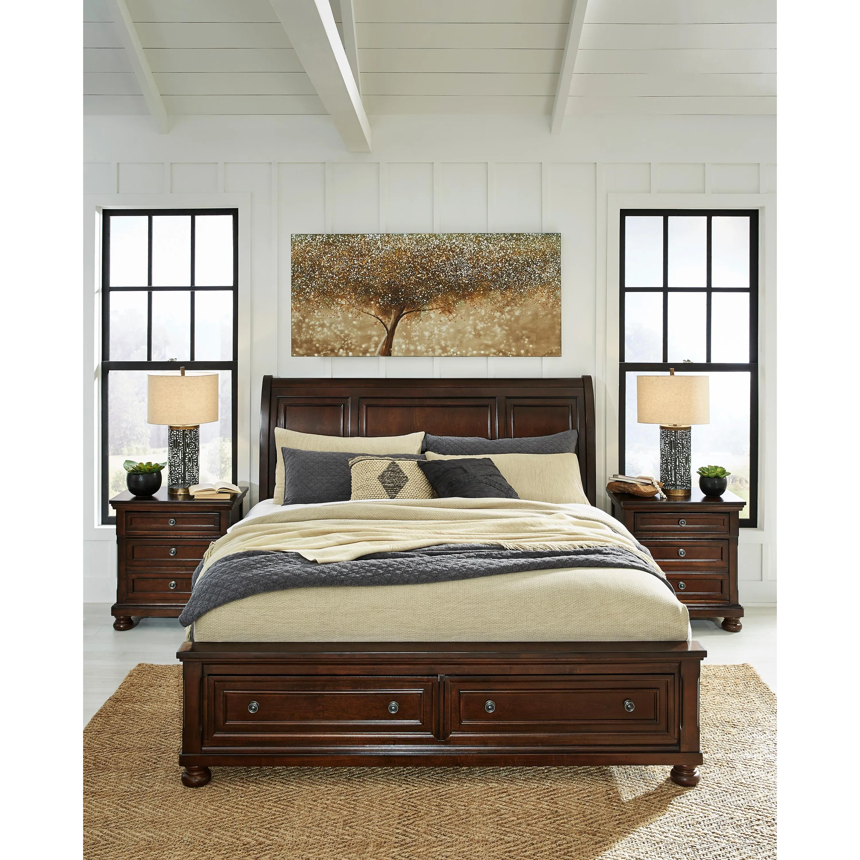 Millennium Porter Queen Sleigh Bed B697-77/B697-74/B697-98