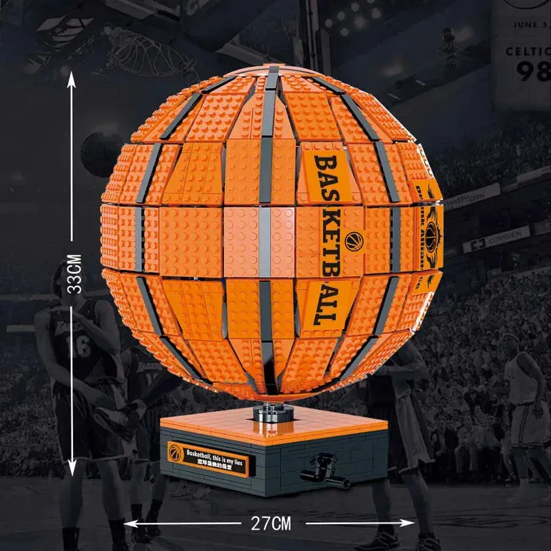 MOC Creator Idea Expert Rotating Basketball Bricks Toy