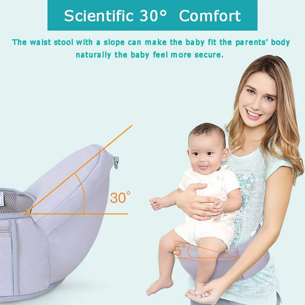 Mult-Functional Infant Carrier Seat Offering Excellent Lower Back Comfort With a Thick Waist support Belt