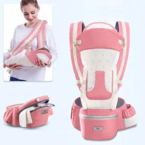 Mult-Functional Infant Carrier Seat Offering Excellent Lower Back Comfort With a Thick Waist support Belt