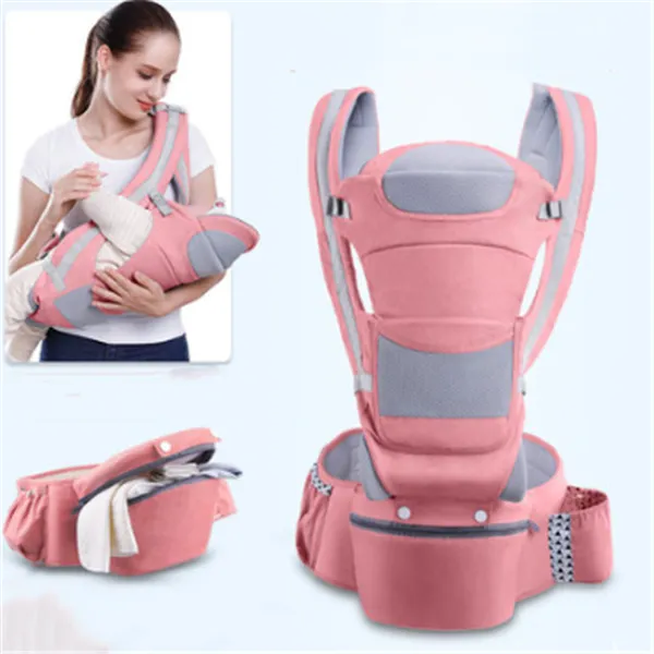 Mult-Functional Infant Carrier Seat Offering Excellent Lower Back Comfort With a Thick Waist support Belt