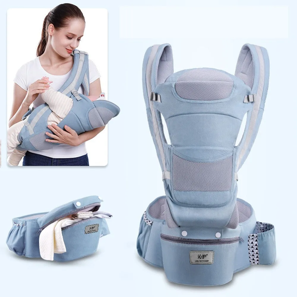 Mult-Functional Infant Carrier Seat Offering Excellent Lower Back Comfort With a Thick Waist support Belt