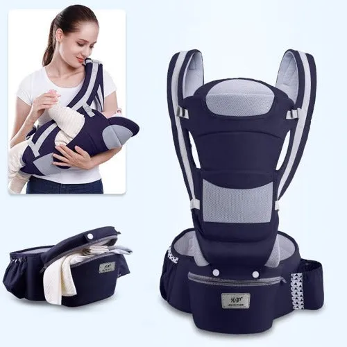Mult-Functional Infant Carrier Seat Offering Excellent Lower Back Comfort With a Thick Waist support Belt