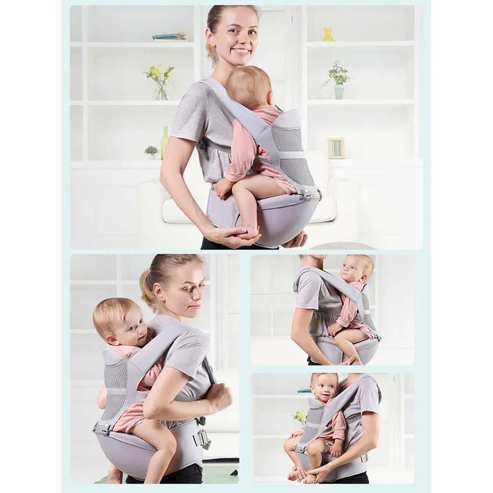 Mult-Functional Infant Carrier Seat Offering Excellent Lower Back Comfort With a Thick Waist support Belt